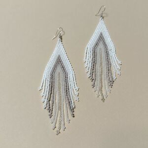 Boho beaded tassel drop earrings N808